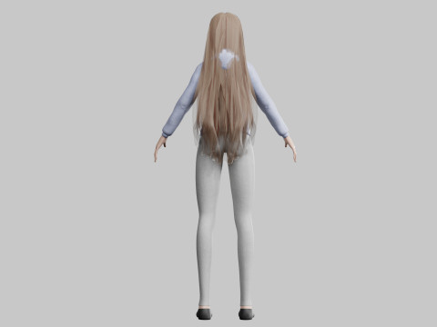 Pretty cute Woman V32321 Modelo 3D