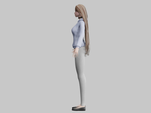 Pretty cute Woman V32321 Modelo 3D
