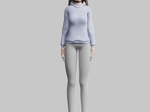 Pretty cute Woman V32321 Modelo 3D