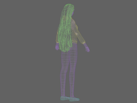 Pretty cute Woman V32321 Modelo 3D
