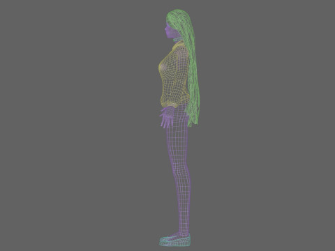 Pretty cute Woman V32321 Modelo 3D