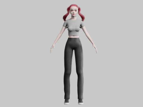 Pretty Standard Woman V24173 3D Модель
