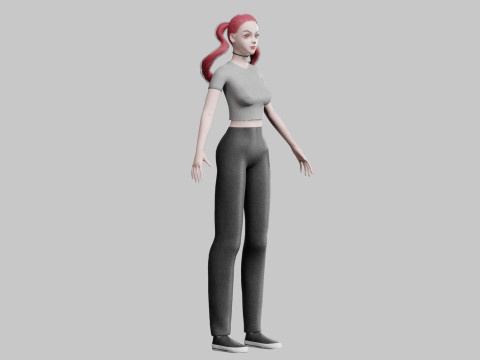 Pretty Standard Woman V24173 3D Модель