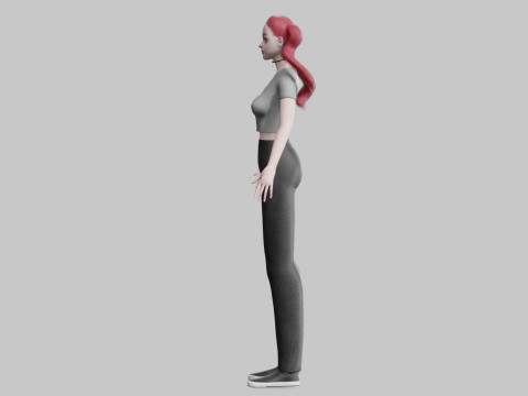 Pretty Standard Woman V24173 3D Модель