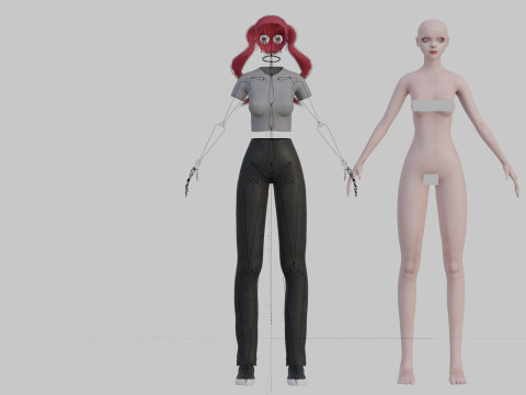 Pretty Standard Woman V24173 3D Модель