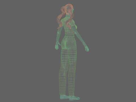 Pretty Standard Woman V24173 3D Модель