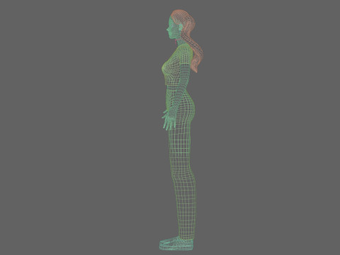 Pretty Standard Woman V24173 3D Модель