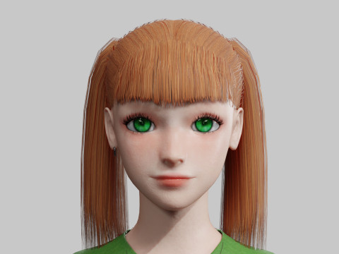 Pretty stylized woman V23241 3D मॉडल