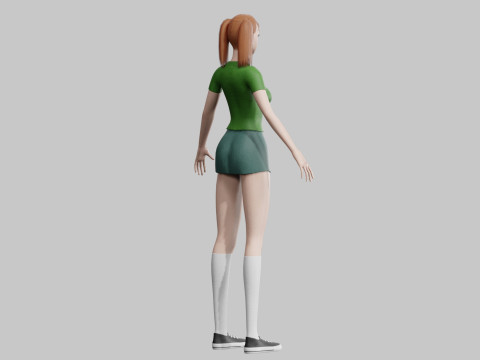 Pretty stylized woman V23241 3D मॉडल