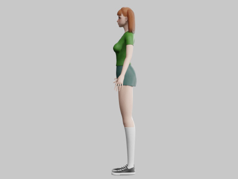 Pretty stylized woman V23241 3D मॉडल
