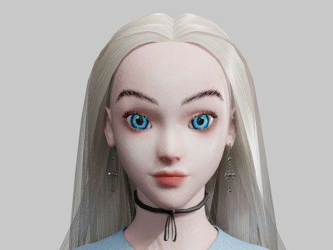 Pretty teen Woman V28799 3D Модель