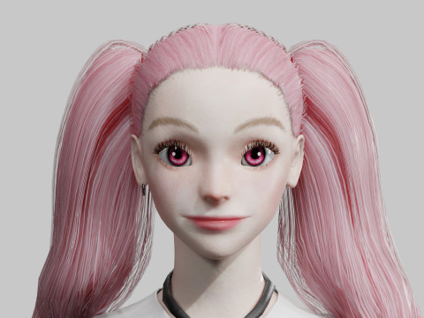 Pretty Young woman V35322 3Dモデル