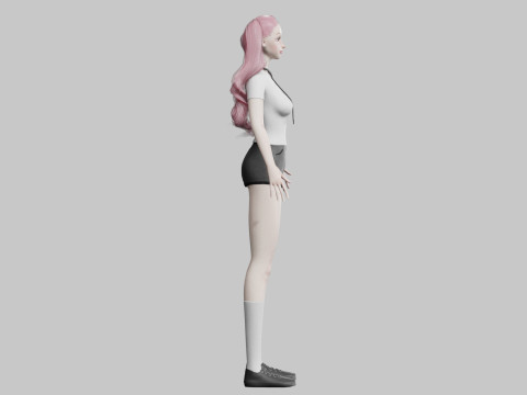 Pretty Young woman V35322 3Dモデル