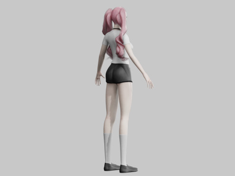 Pretty Young woman V35322 3Dモデル