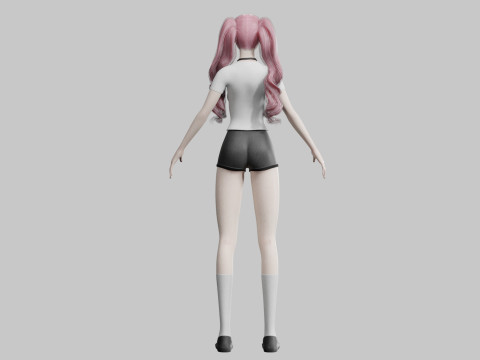 Pretty Young woman V35322 3Dモデル
