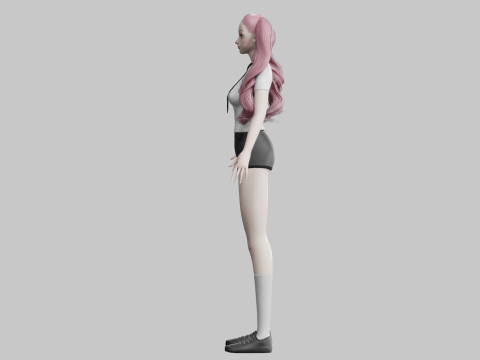 Pretty Young woman V35322 3Dモデル