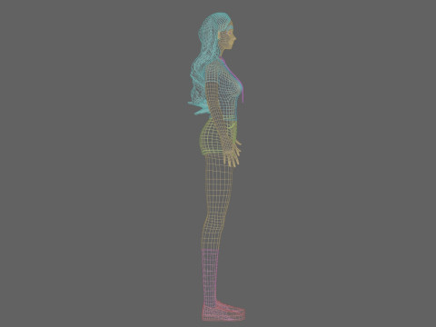 Pretty Young woman V35322 3Dモデル