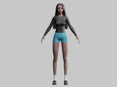Standard Basic Woman V31439 Modello 3D