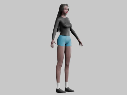 Standard Basic Woman V31439 3D Model