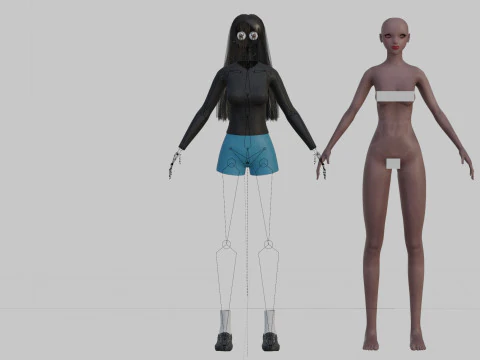 Standard Basic Woman V31439 3D Model