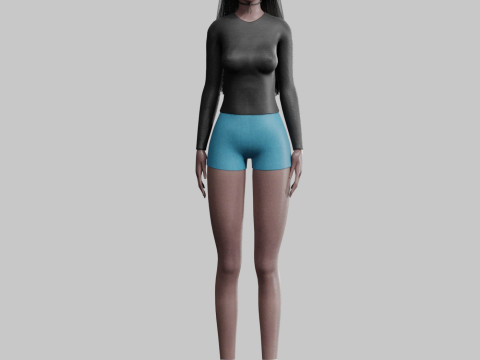 Standard Basic Woman V31439 Modello 3D