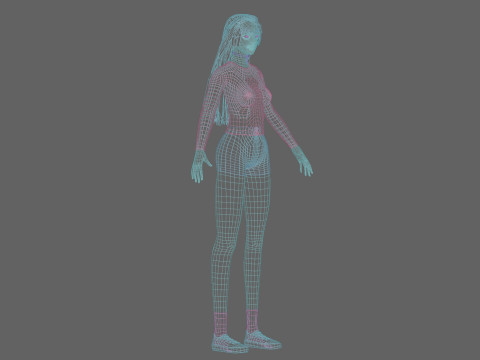 Standard Basic Woman V31439 Modello 3D