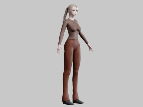 Standard cute Woman V29413 3D मॉडल