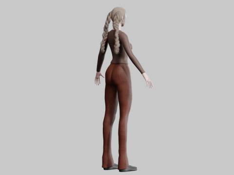 Standard cute Woman V29413 3D मॉडल