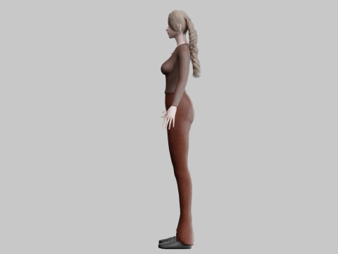 Standard cute Woman V29413 3D मॉडल