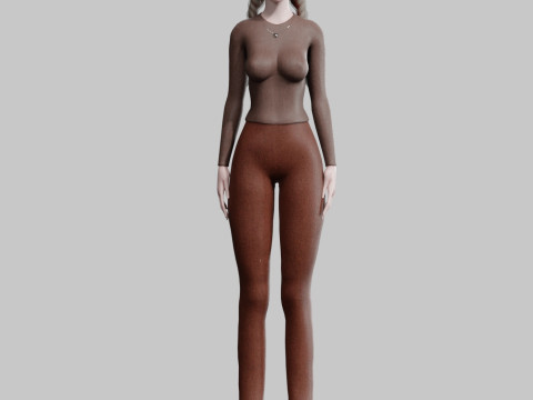 Standard cute Woman V29413 3D मॉडल