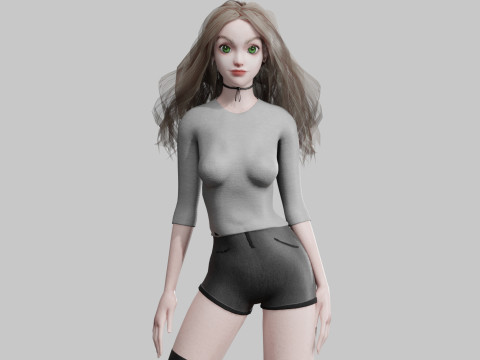 Standard Pretty woman V33669 3D Model