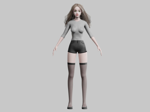 Standard Pretty woman V33669 3D Model