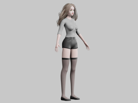 Standard Pretty woman V33669 3D Model