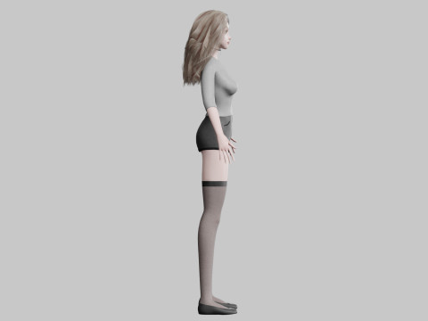 Standard Pretty woman V33669 3D Model