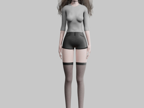 Standard Pretty woman V33669 3D Model
