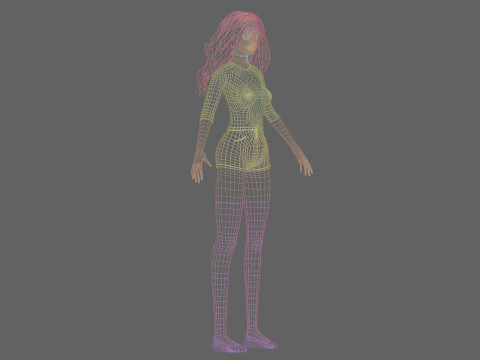 Standard Pretty woman V33669 3D Model