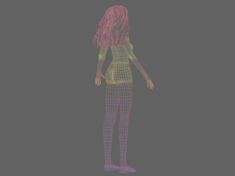 Standard Pretty woman V33669 3D Model