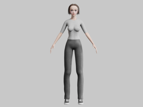 Stylized Pretty Woman V31676 3D Модель