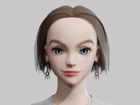 Stylized Pretty Woman V31676 3D Модель