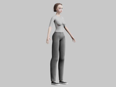 Stylized Pretty Woman V31676 3D Модель