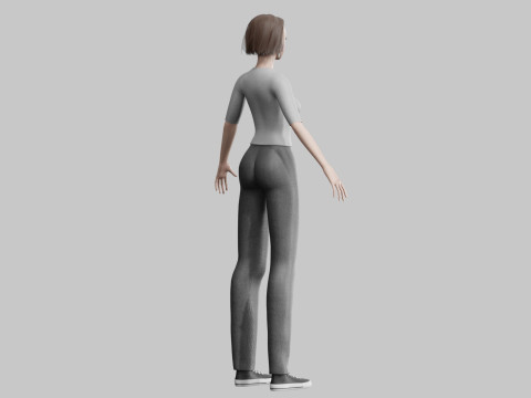 Stylized Pretty Woman V31676 3D Модель