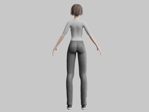 Stylized Pretty Woman V31676 3D Модель