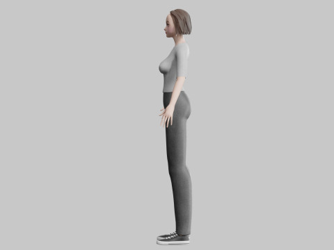 Stylized Pretty Woman V31676 3D Модель