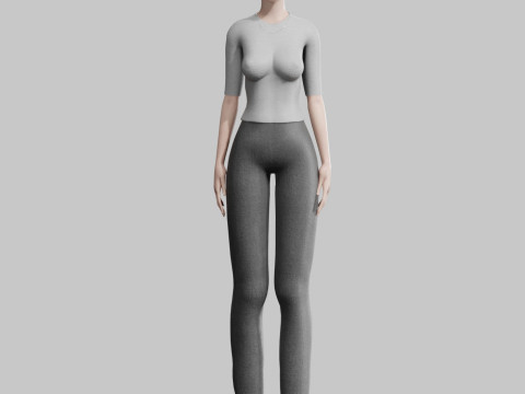 Stylized Pretty Woman V31676 3D Модель