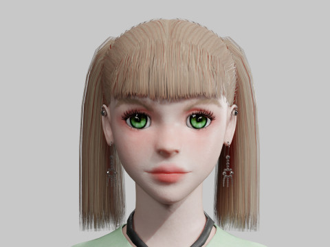 Sweet Basic Woman V29212 Model 3D