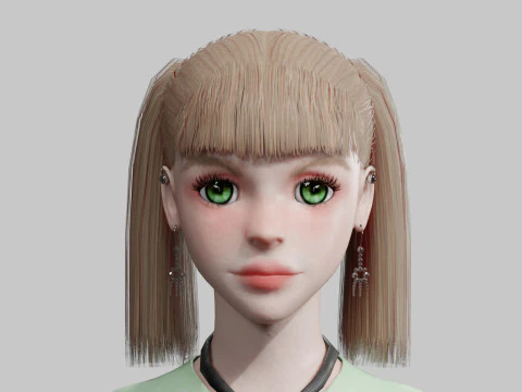Sweet Basic Woman V29212 3D Model