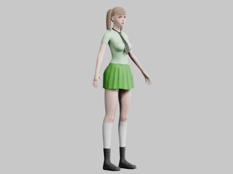 Sweet Basic Woman V29212 Model 3D