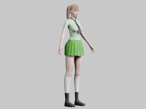 Sweet Basic Woman V29212 3D Model