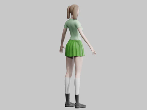 Sweet Basic Woman V29212 3D Model
