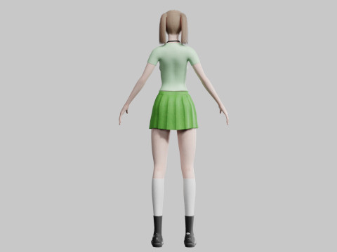 Sweet Basic Woman V29212 Model 3D